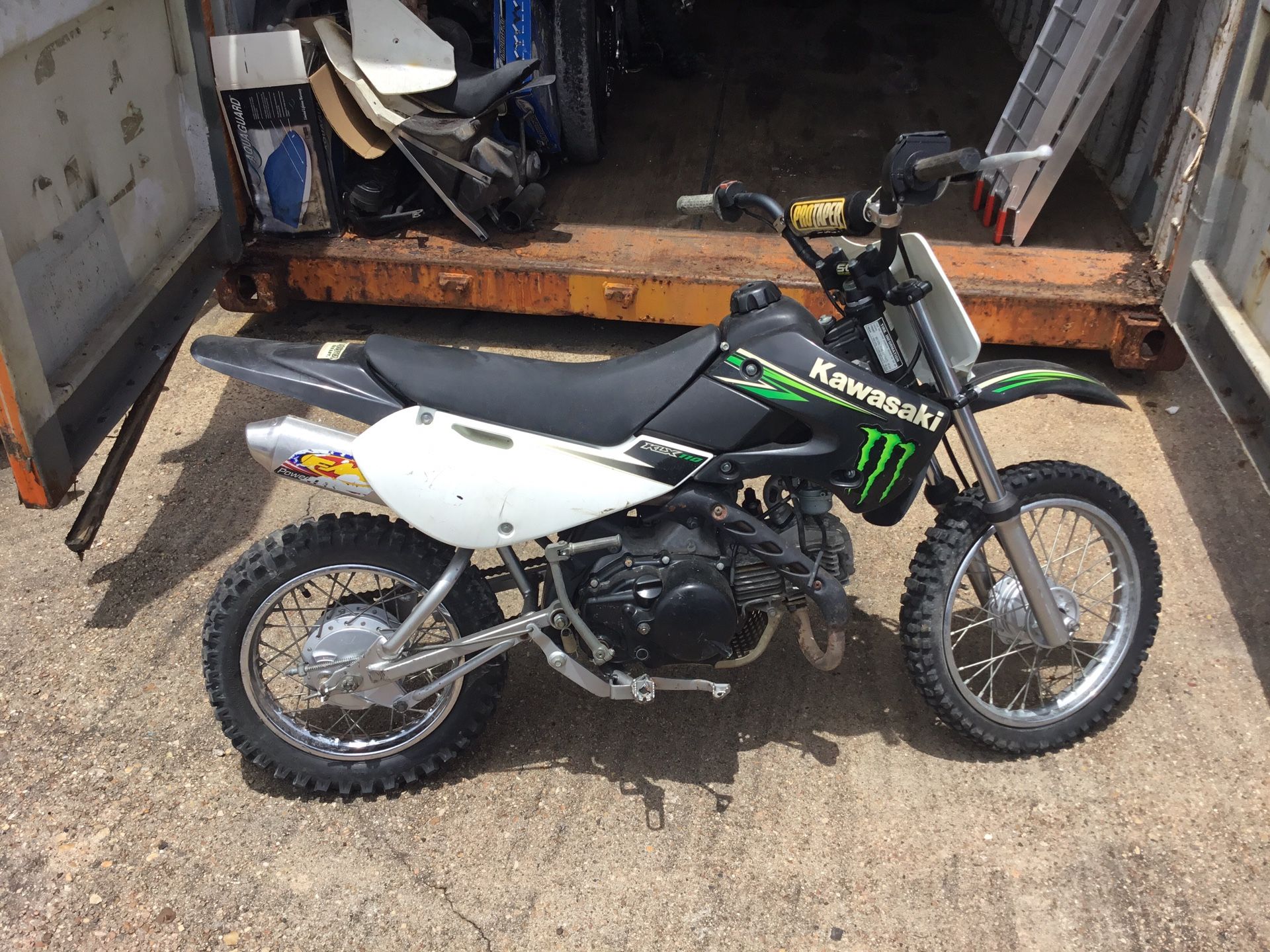 FOR SALE: 2009 Kawasaki KLX 110  Monster Energy Edition