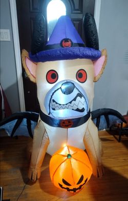 Dog inflatable Halloween yard decor