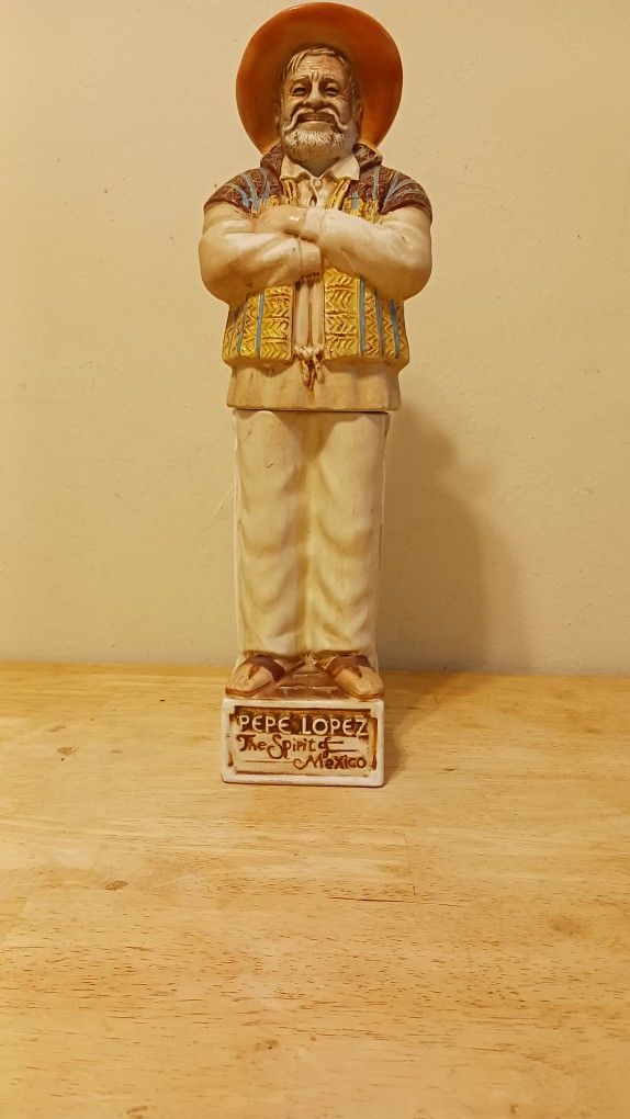 Pepe Lopez Tequila Decanter w/ Recipe Booklet