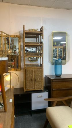 Perfect Size rattan bookshelf 
