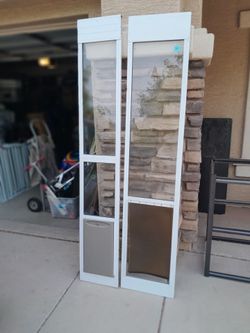 6ft Tall PetSafe Dog Door Sliders Doggy Door $60-$65 each See All Photos Read Description