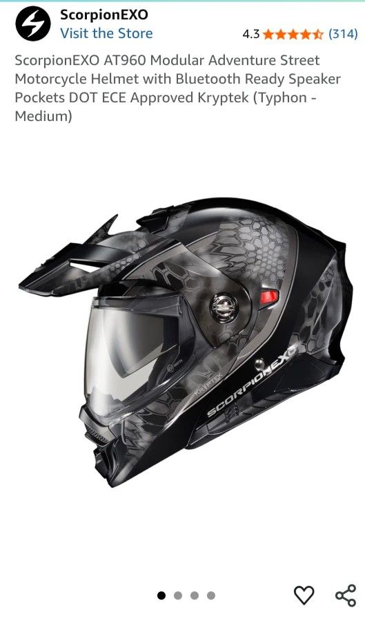 Scorpion At960 Modular Helmet w/com System 