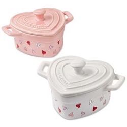 Collectors Martha Stewart Mini Heart Cocotte Pink Pans