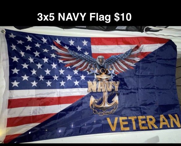Navy Flag/Banner Man Cave Decor