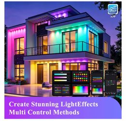 RGB+IC Permanent Outdoor LED String Lights