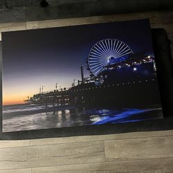 Canvas print Santa Monica pier