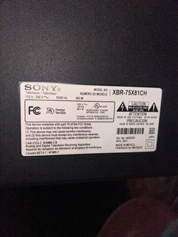 75 inch Sony tv
