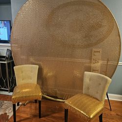 7.5 Ft Gold Backdrop Cover