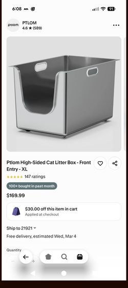 XL stainless steel litter boxes