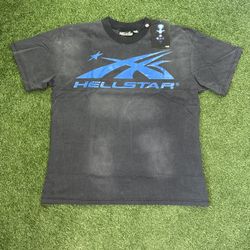Hellstar Records Classic Blue On Black Tee