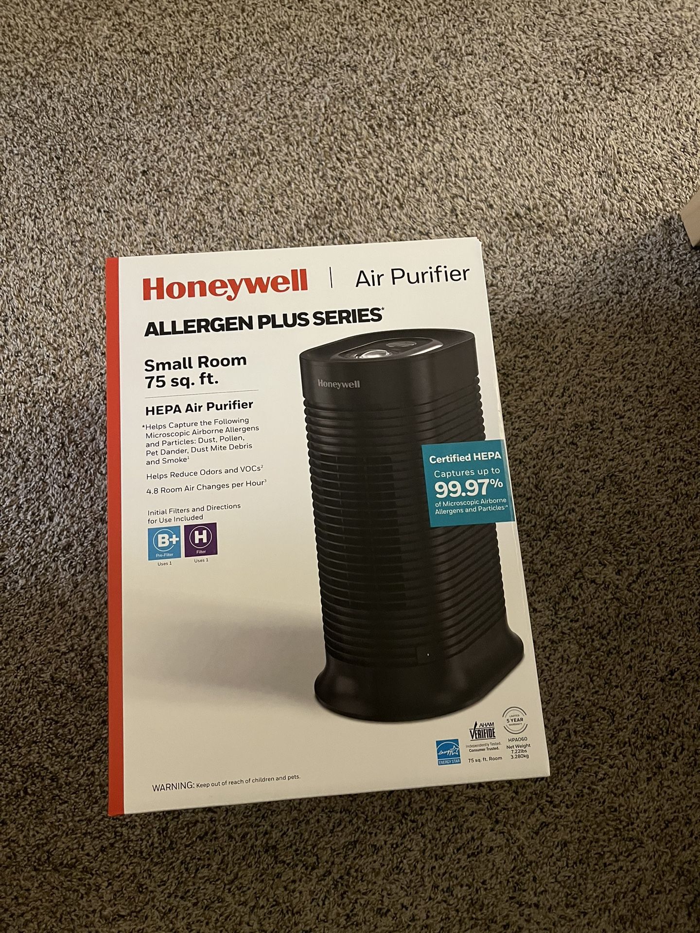 Honeywell Allergen Plus True HEPA Tower Air Purifier