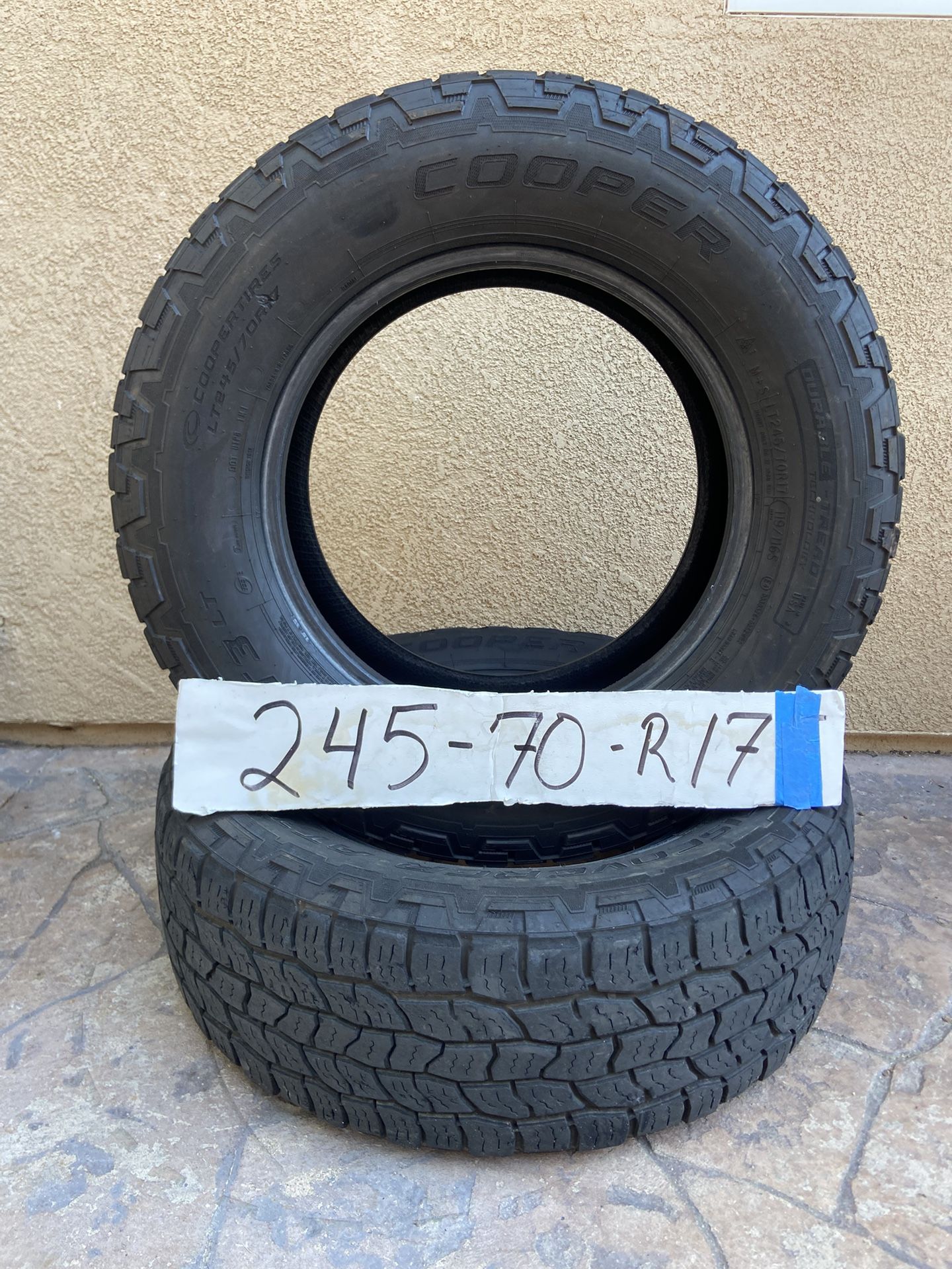 245. 70 R17. 2 Tires