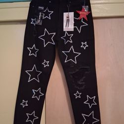 Pantalon Con Rhainstones Nuevo 