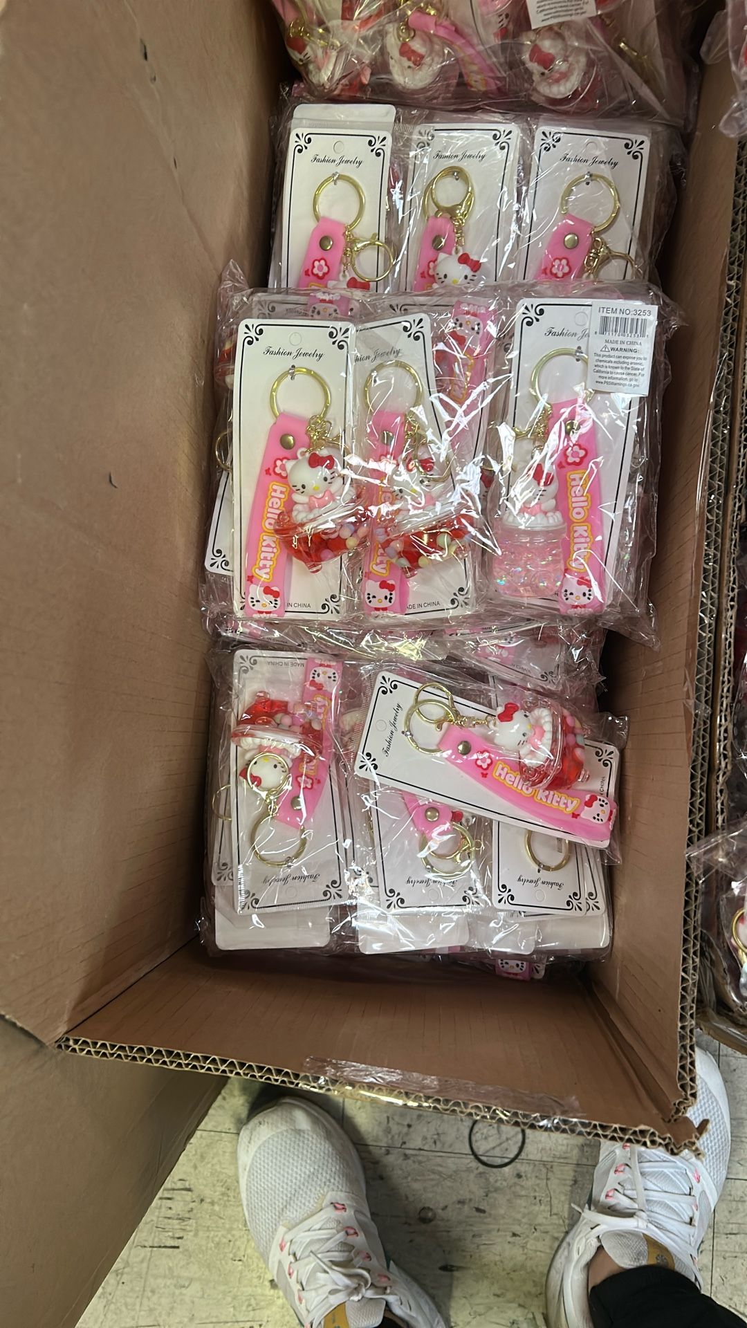 12pcs Hello Kitty Key Chain Ring