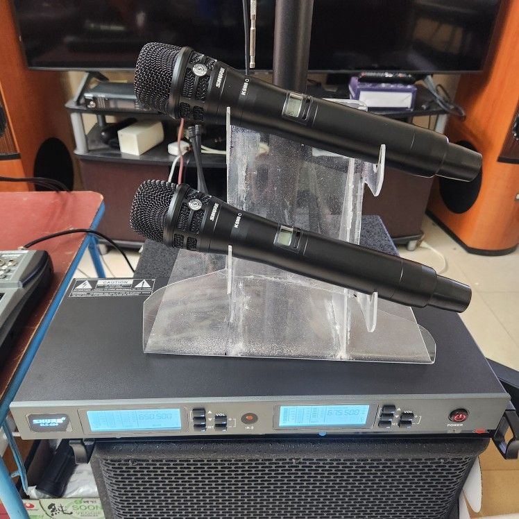 Professional Dual Channels Receiver, 2 ksm8 wireless metal microphones system❤️❤️