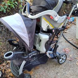 Babybtrend Sit And Stsnd Stroller With Infant Seat And Base