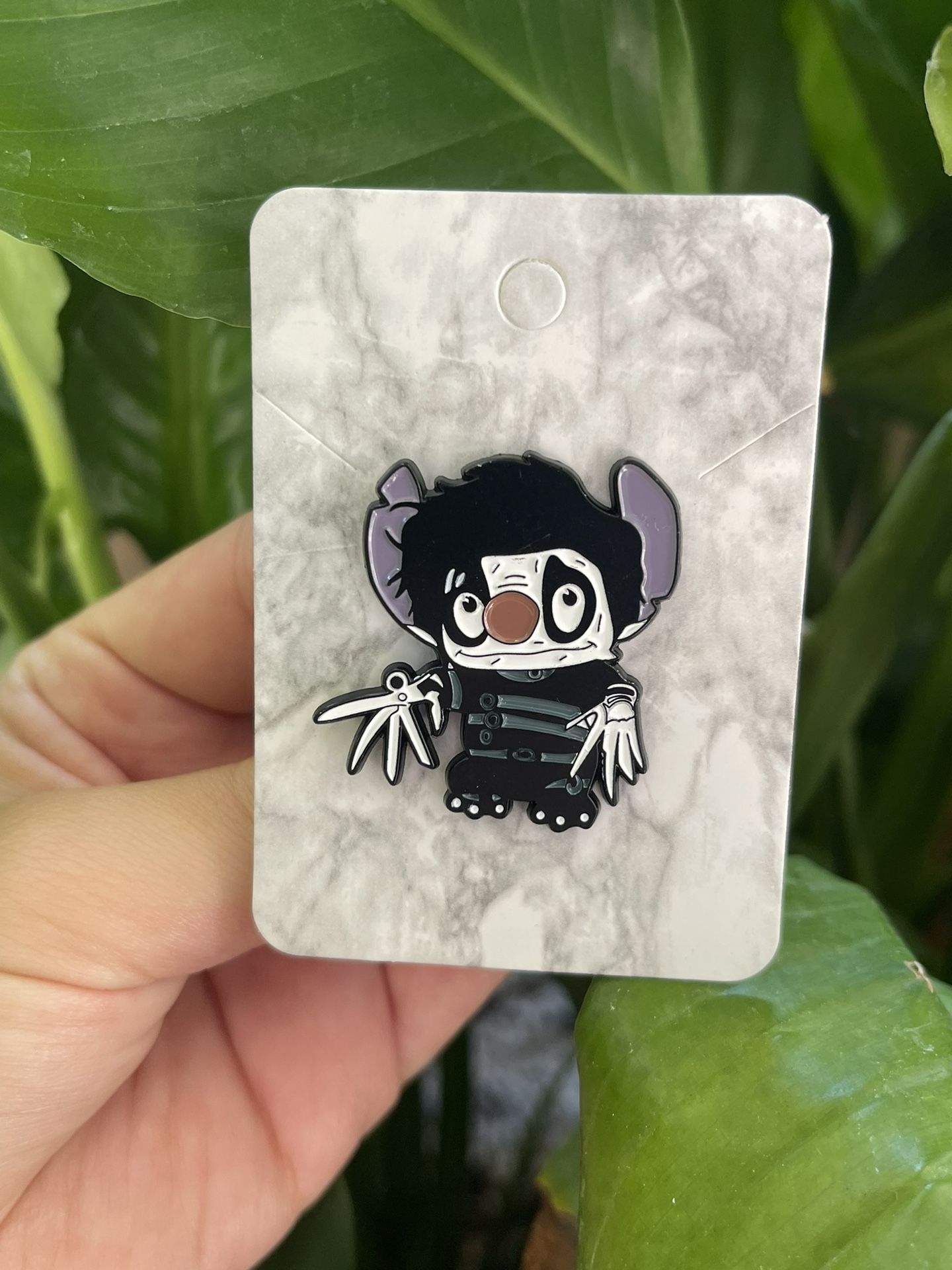 Stitch X Edward Scissorhands Pin
