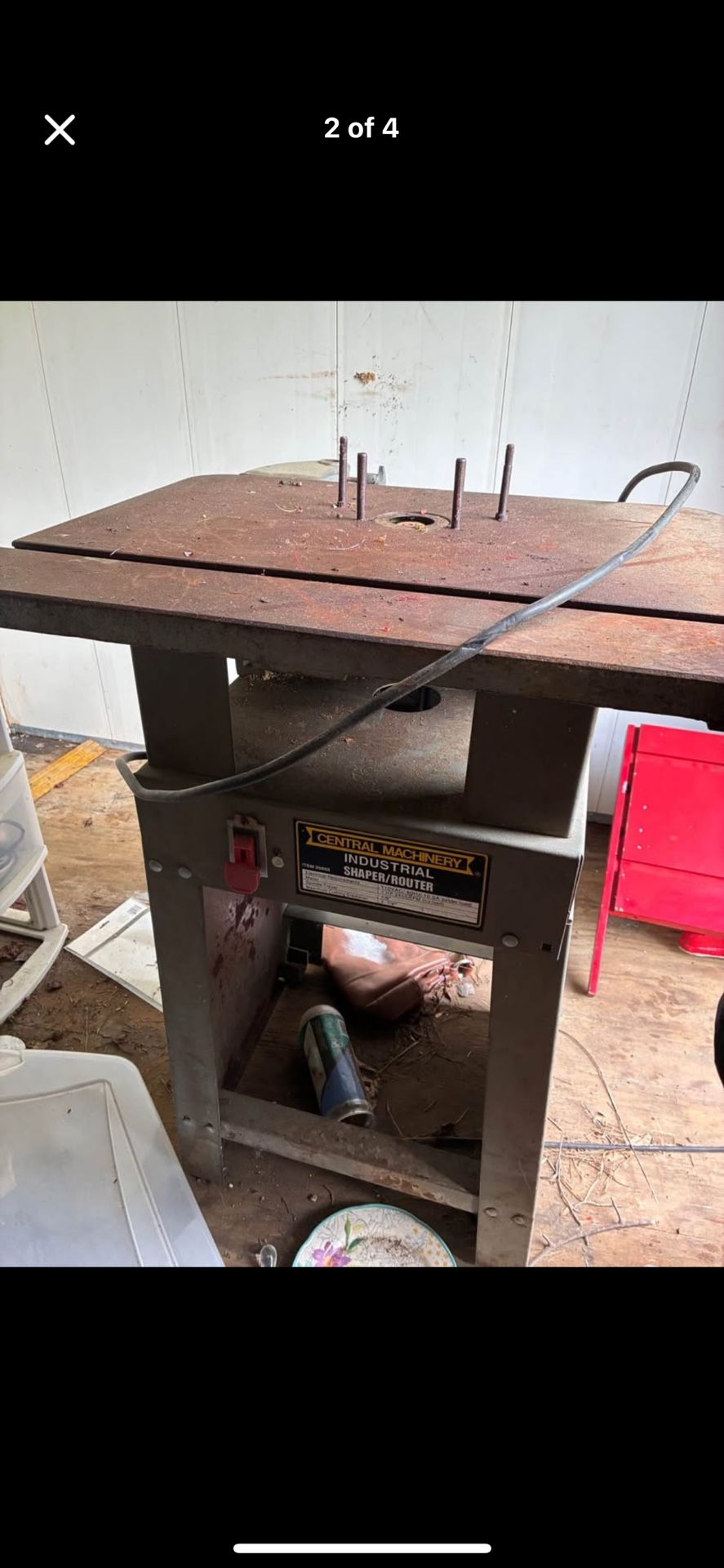 Central Machinery Shaper/ Router 110 VAC #95668