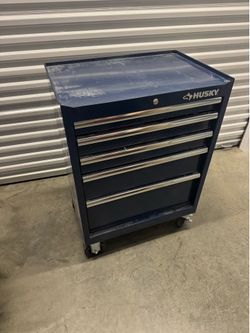 Husky 9 Drawer Rolling Tool Chest Tool Box Blue