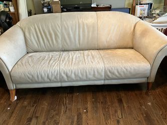 Italian leather Love seat