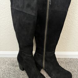 Cole Haan Women Black Knee High Boots Size 9,5 US