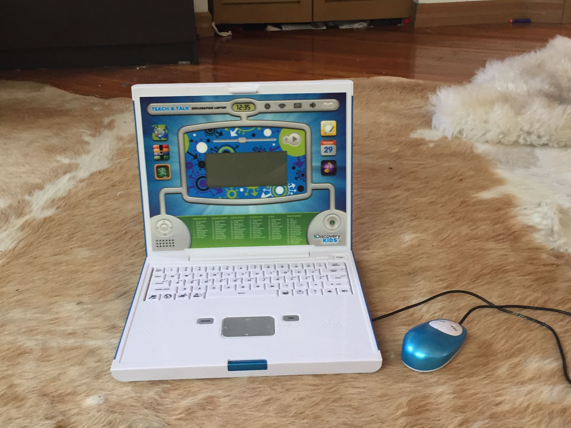 Discovery Kids Teach & Talk Exploration Laptop-blue