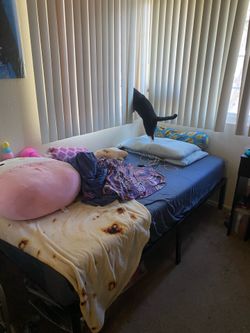 Memory Foam Twin Size Mattress with Frame