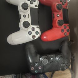 PlayStation 4, Controllers, Games, Headset, Charger 