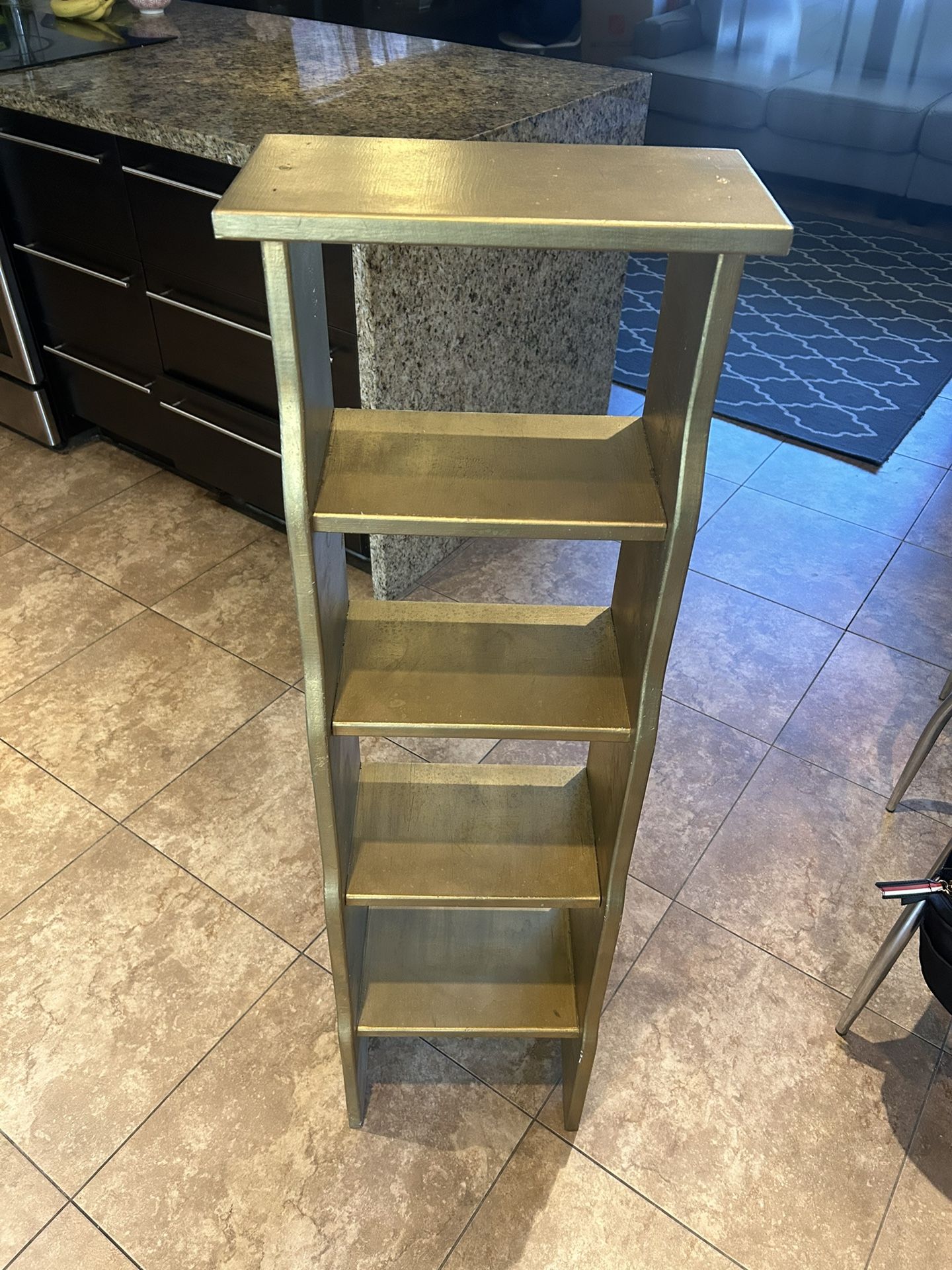 Gold Painted Small Book Case 