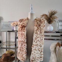 Womens Finest Mongolia Genuine Rabbit Fur Vest