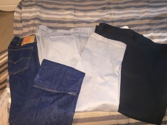 501 jeans and Dickies pants