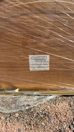 Vintage Art Deco Pink Paper Mache Palm Tree In Box Frame Wall Art