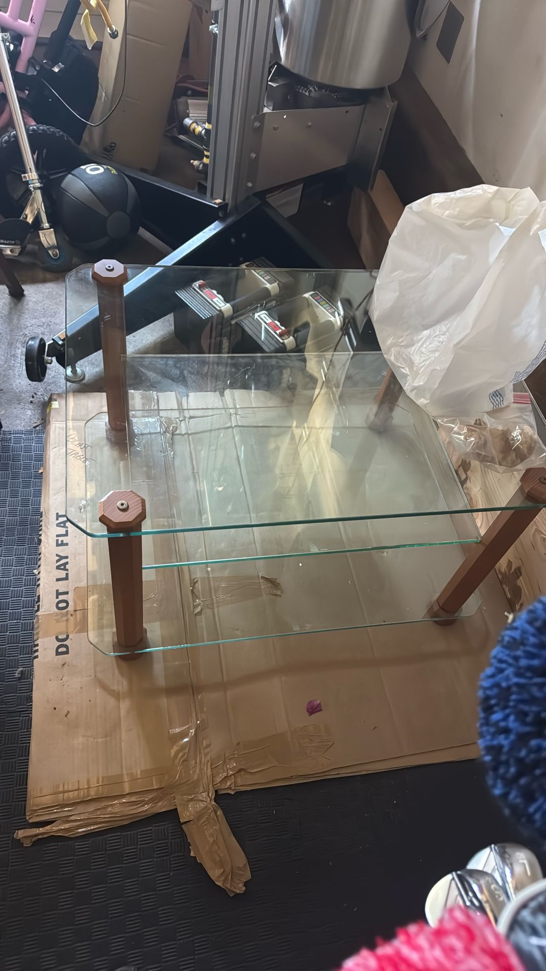 Glass Media Table