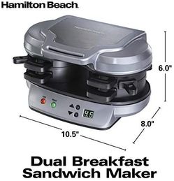 Hamilton Beach Dual Breakfast Sandwich Maker 