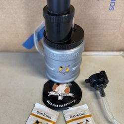 Kegerator Beer Line Cleaning kit, for standard kegs  Quick-Connect Kegerator Beer Line Cleaning kit, for standard kegs  Includes two packets of cleani