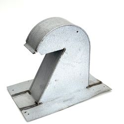 10x4 Rectangular Gooseneck Roof Vent – 13” Tall – Galvanized Steel – Never Installed