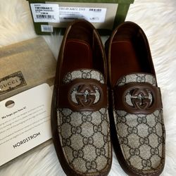 GUCCI Ayrton Loafers MEN'S INTERLOCKING G DRIVER