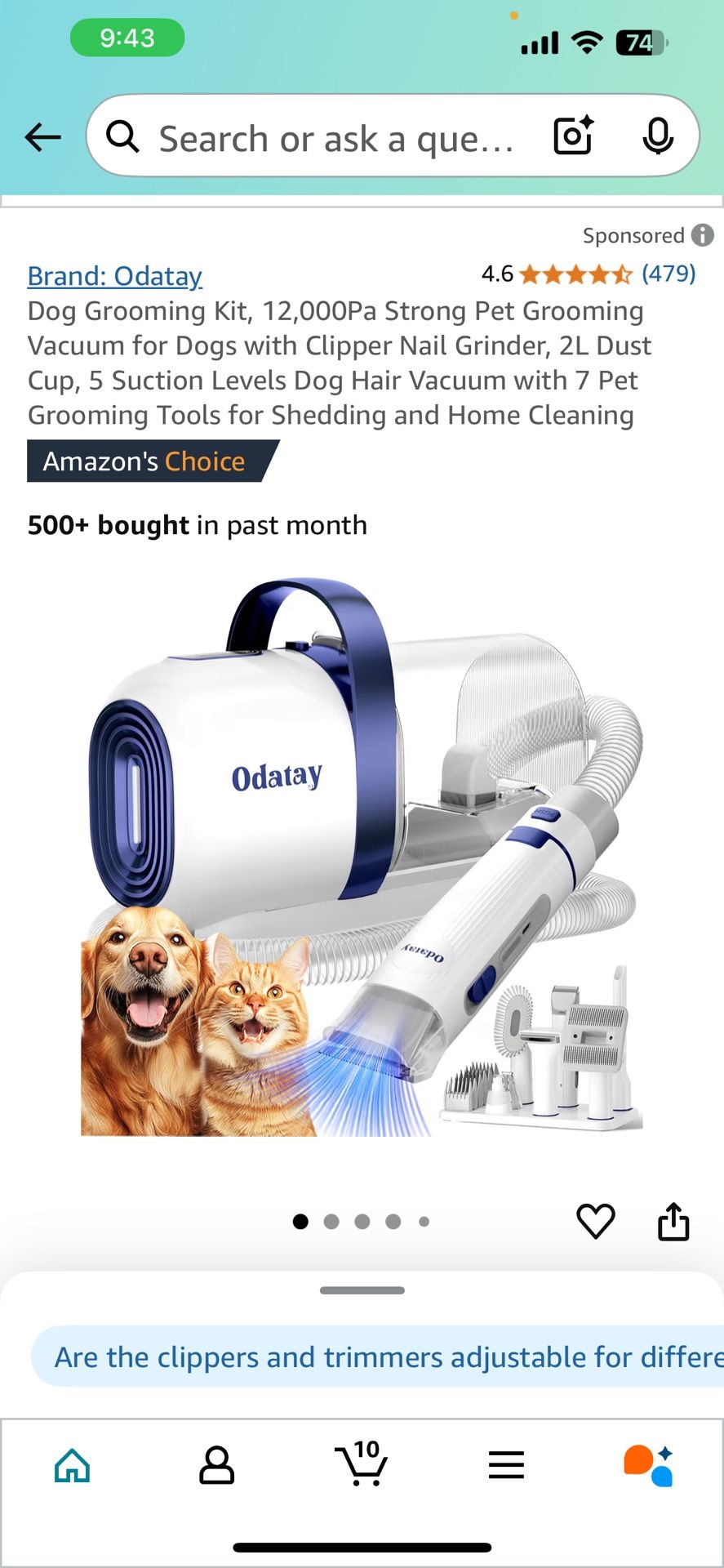 New In Box - Odatay Dog Grooming Kit