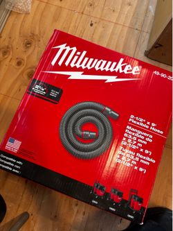 Milwaukee 2-1/2 in. 9 ft. Flexible Hose for Wet/Dry Shop Vacuums (1-Piece)