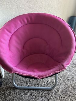 Pink Saucer Moon Chair