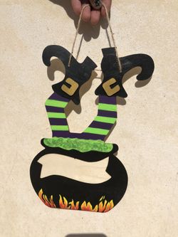 Customizable Hand painted Halloween Sign