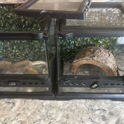 Two Exo Terrariums