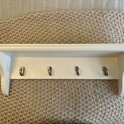 White shelf 8h x 24w x 5.75 depth