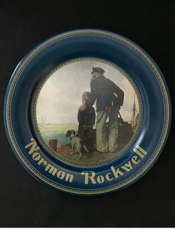 Vintage Norman Rockwell Tin Plate