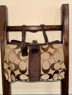 Coach Signature Canvas Tote Bag