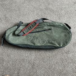 Wilson Tennis Bag Team Shoulder Bag Heather Green