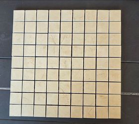 1.5"x1.5" squares on 12x12 mesh porcelain semi polished about 60sqft available north Hollywood area Selling From Home $3sqft firm