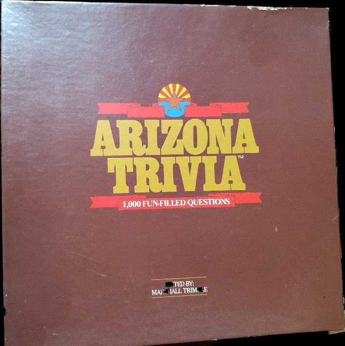 Arizona Trivia Board Game 1985 Vintage