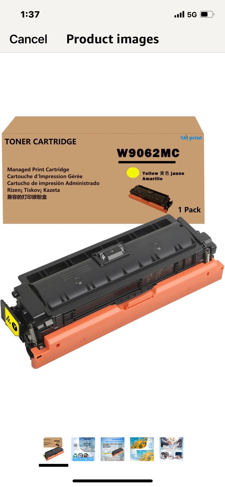 HP LASER JET W9062MC, Yello