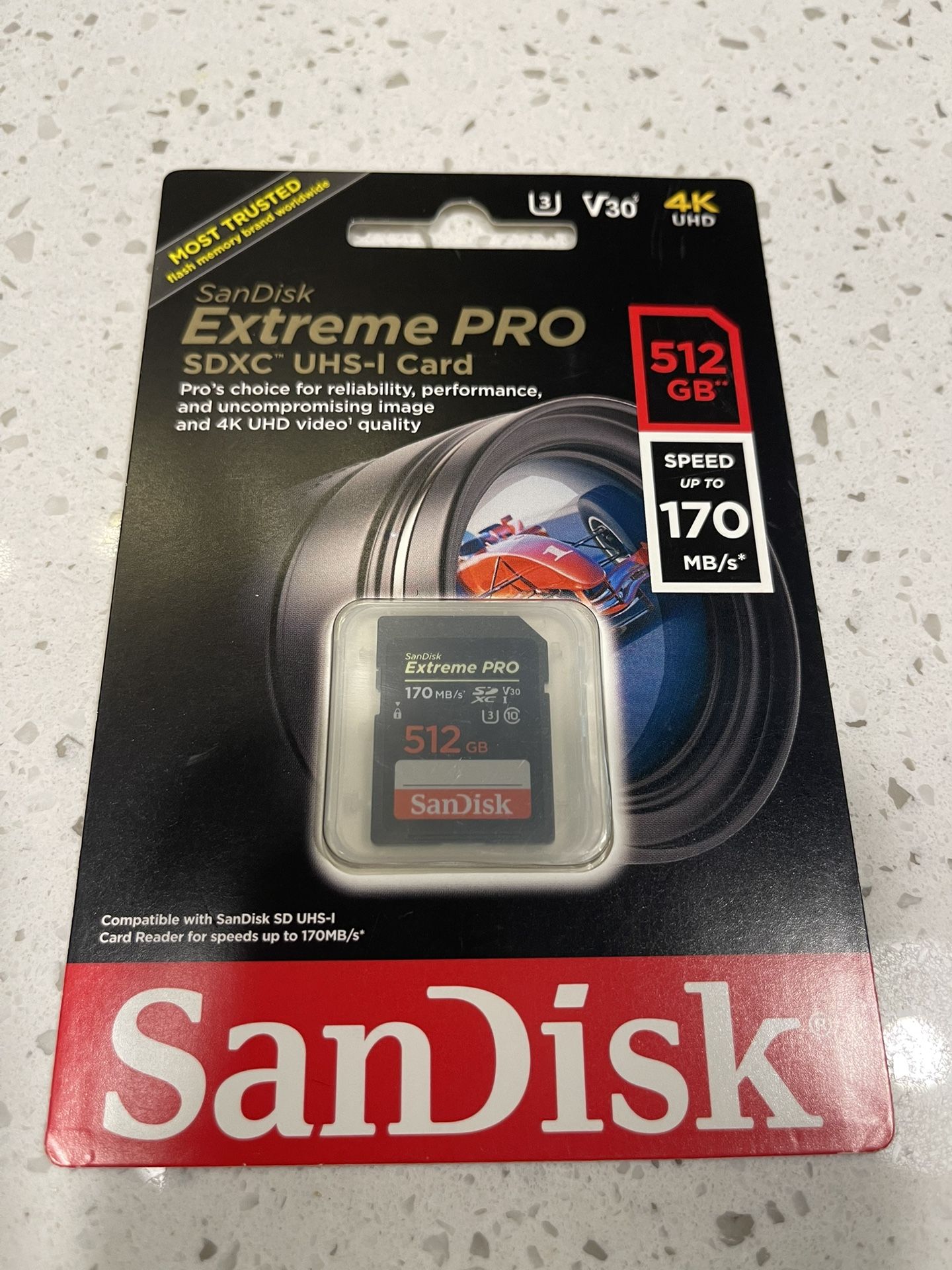 SanDisk Extreme Pro SDXC UHS-I Memory Card 512GB